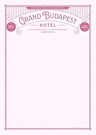 grand budapest hotel fictional hotel notepad set 1st edition herb lester associates 1916349560, 978-1916349568