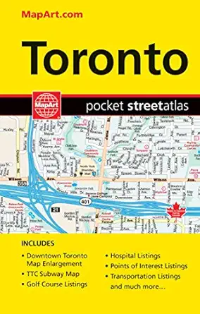 toronto on pocket street atlas 1st edition mapart publishing ,mapart 1553680731, 978-1553680734