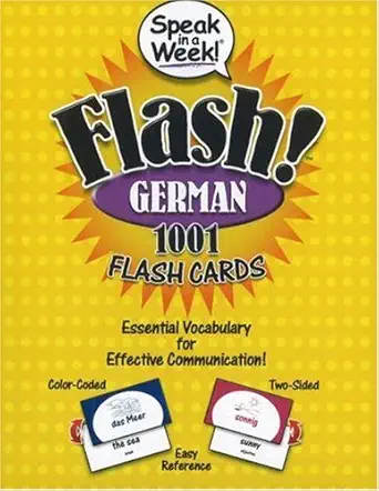 speak in a week flash german 1001 flash cards 1st edition penton overseas 1591259495, 978-1591259497