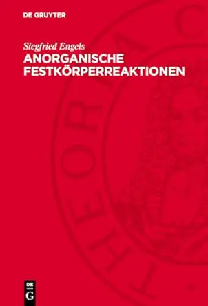 anorganische festka rperreaktionen 1st edition siegfried engels 3112729463, 978-3112729465