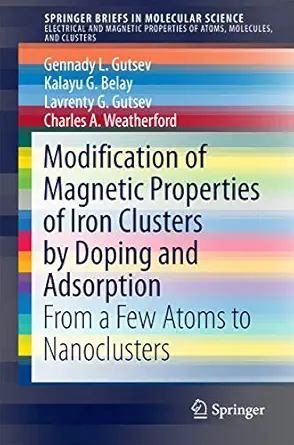 modification of magnetic properties of iron clusters by doping and adsorption from a few atoms to