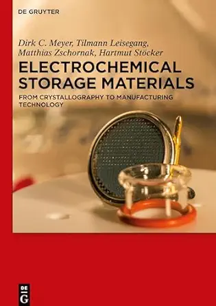 electrochemical storage materials from crystallography to manufacturing technology 1st edition dirk c meyer