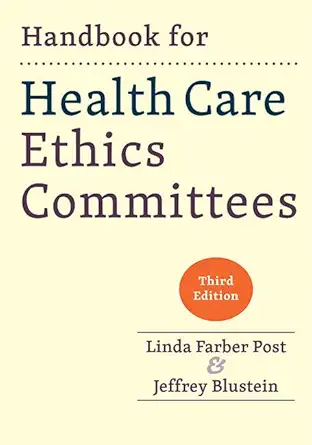 handbook for health care ethics committees 1st edition linda farber post ,jeffrey blustein 1421442345,
