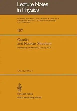 quarks and nuclear structure proceedings of the 3rd klaus erkelenz symposium held at bad honnef june 13a 16