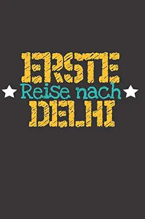 erste reise nach delhi 6x9 punkteraster notizbuch perfektes geschenk fa 1/4r den trip nach delhi fa 1/4r