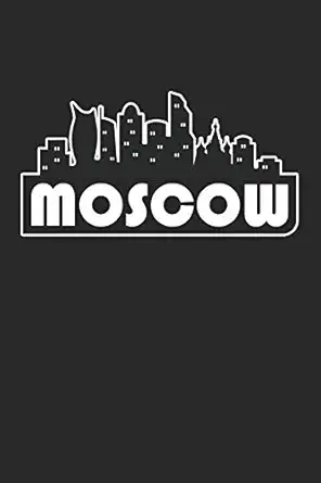 moscow notebook russia gift skyline moscow journey diary russia travel journal medium college ruled journey