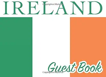 ireland guest book 100 pages 8 25 x 6 in matte cover for irish homes cottages guest rooms bandbs businesses