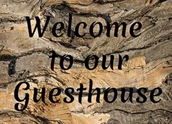 welcome to our guesthouse rustic guestbook for visitors of your guesthouse airbnb cabin lakehouse 1st edition