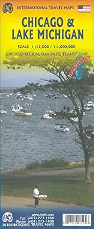 chicago and illinois travel reference itmb waterproof 1 12 000/1 1 000 000 1st edition itmb publishing ltd