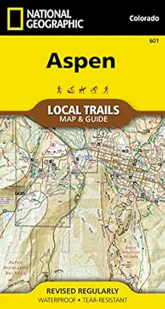 aspen map local trails 1st edition national geographic maps trails illustrated 1566957524, 978-1566957526