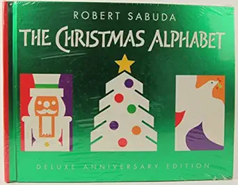 christmas alphabet deluxe   pop up book 1st edition robert clarke sabuda 0439672562, 978-0439672566