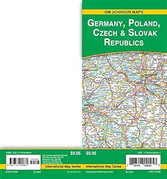 germany poland czech republic and slovakia countries map 1st edition freytag berndt 1774490889, 978-1774490884