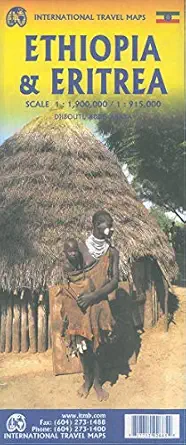 ethiopia 1 2 000 000 and eritrea 1 900 000 1st edition itmb publishing ltd 1771292660, 978-1771292665