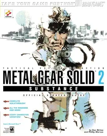 metal gear solida 2 substance official strategy guide for xbox 1st edition phillip marcus 0744002265,