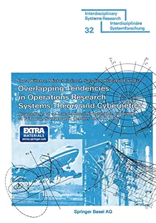 overlapping tendencies in operations research systems theory and cybernetics proceedings of an international