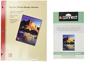 nd purdue univ west lafayette ll auditing and assurance services connect ac 1st edition william f messier jr