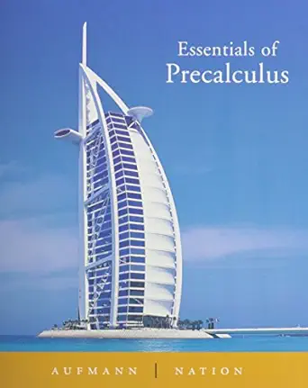 essentials of precalculus + eduspace 1st edition richard n aufmann 0618659854, 978-0618659852
