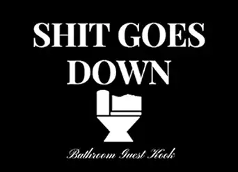 bathroom guest book shit goes down black cover massage to host jokes and fun gift for home warming 101 page 8