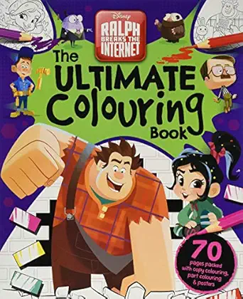 disney wreck it ralph 2 the ultimate colouring book 1st edition unknown 1789051665, 978-1789051667
