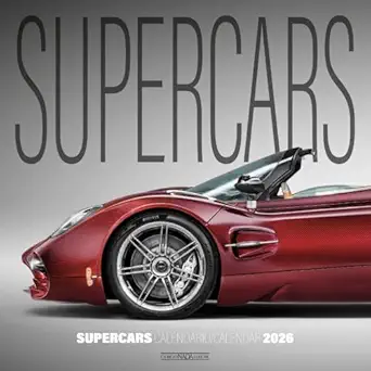 supercars calendar 2026 1st edition giorgio nada editore 8879119885, 978-8879119887