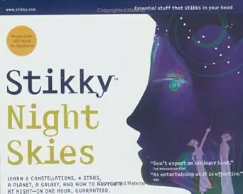 stikky night skies learn 6 constellations 4 stars a planet a galaxy and how to navigate at night in one hour