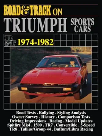 road and track on triumph sports cars 1974 1982 1st edition brooklands books ltd 0946489289, 978-0946489282