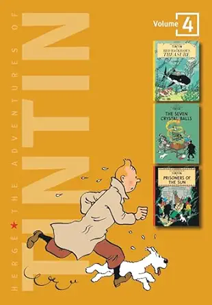 the adventures of tintin vol 4 red rackhams treasure / the seven crystal balls / prisoners of the sun 1st