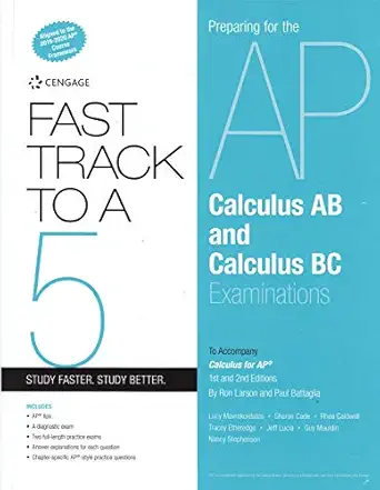 fast track to a 5 ap test preparation workbook 1st edition ron larson 0357520335, 978-0357520338