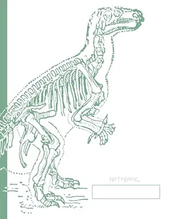 green dinosaur notebook 8 5 x 11 in composition book with wraparound design 1st edition strawberry finch