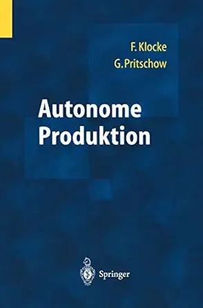 autonome produktion 1st edition ga 1/4nter pritschow 3540005188, 978-3540005186