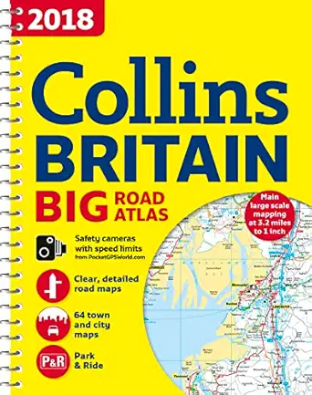 2018 collins britain big road atlas 1st edition collins uk 0008214557, 978-0008214555