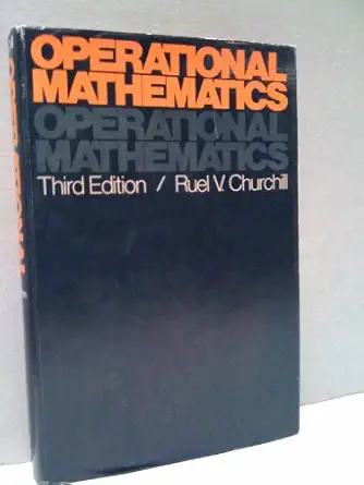 operational mathematics 1st edition ruel vance churchill 0070108706, 978-0070108707