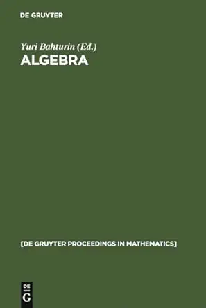 algebra proceedings of the international algebraic conference on the occasion of the 90th birthday of a g