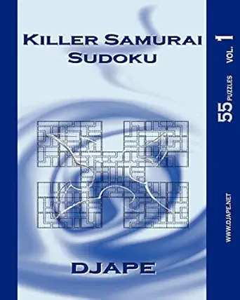 killer samurai sudoku 55 puzzles 1st edition dj ape 1441401016, 978-1441401014