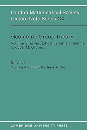 geometric group theory volume 2 1st edition graham a niblo ,martin a roller ,j w s cassels 0521446805,