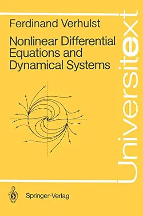 nonlinear differential equations and dynamical systems 1st edition ferdinand verhulst 3540506284,