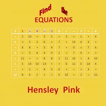 find the equations 1st edition hensley pink 1983089109, 978-1983089107
