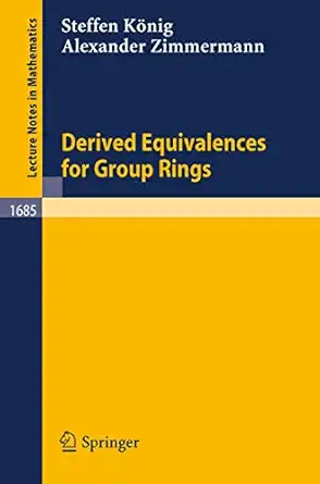 derived equivalences for group rings 1st edition steffen ka nig ,alexander zimmermann 3540643117,