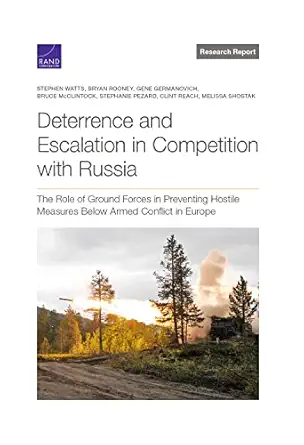 deterrence and escalation in competition with russia the role of ground forces in preventing hostile measures