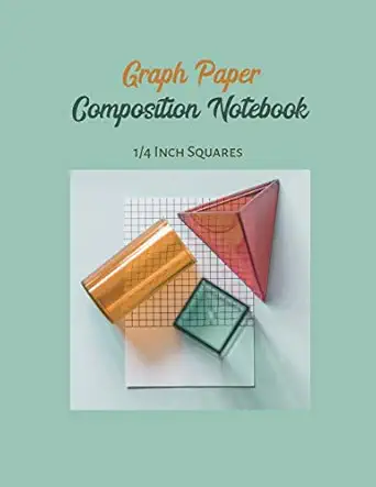 graph paper composition notebook 1/4 inch squares grid paper notebook 1st edition akibi books 108637780x,