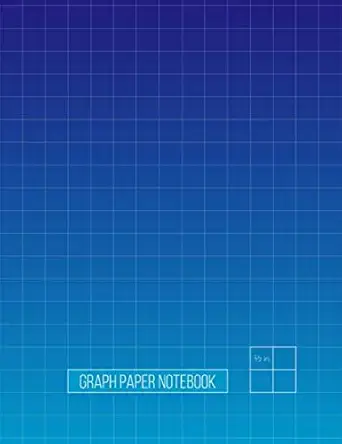 graph paper notebook 1/2 inch squares 2 squares per inch double sided sheets composition book blue ombre 1st