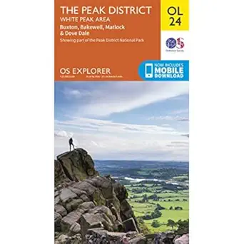 ol24 peak district white peak 1st edition ordnance survey 0319263843, 978-0319263846
