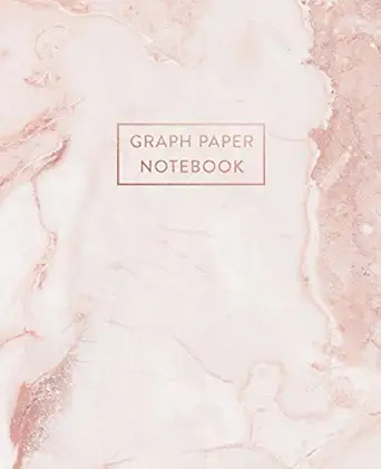 graph paper notebook soft pink marble dream diary 7 5 x 9 25 5 x 5 squares per inch 100 quad ruled pages cute
