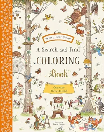 brown bear wood a search and find coloring book over 100 things to find 1st edition rachel piercey ,freya