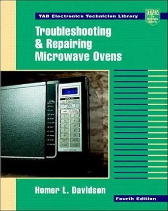 troubleshooting and repairing microwave ovens 1st edition homer l davidson 0070157677, 978-0070157675