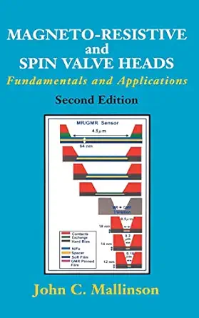 magneto resistive and spin valve heads fundamentals and applications 1st edition john c mallinson 0124666272,