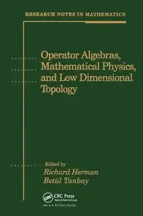 operator algebras mathematical physics and low dimensional topology 1st edition richard herman ,beta 1/4l