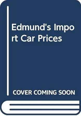 edmunds import car prices 1st edition edmunds publications 0312919190, 978-0312919191