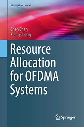 resource allocation for ofdma systems 1st edition chen chen ,xiang cheng 3030193918, 978-3030193911