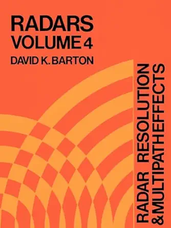 radar resolution and multipath effects 1st edition david k barton 0890060339, 978-0890060339